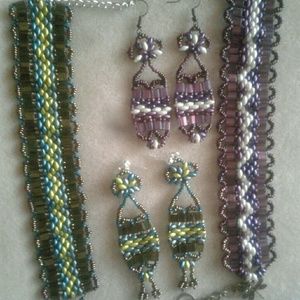 Superduos tilia bead set